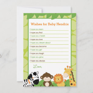 Carte Conseil Bright Safari Animaux Souhaite Pour Baby Advice Ca
