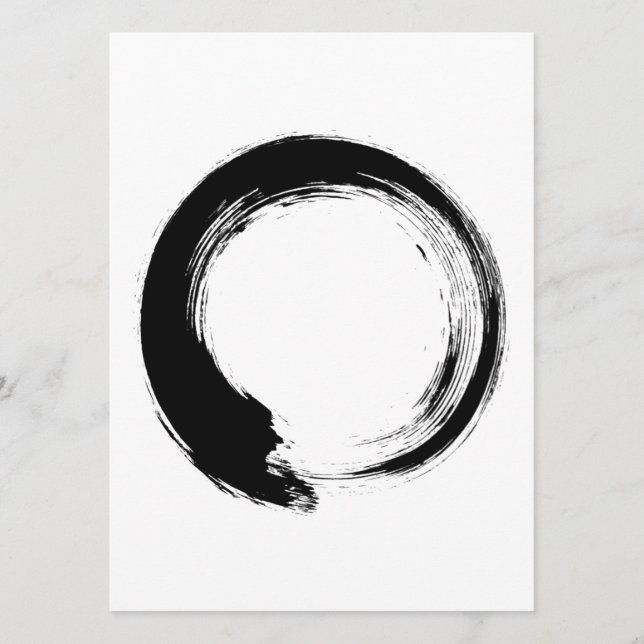 Carte Conseil Cercle Zen Enso (Devant)