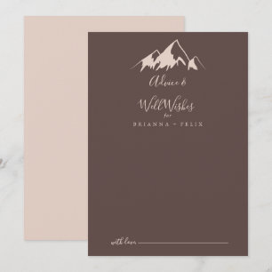 Carte Conseil Clear Mountain Mariage campagnard - Bonne volonté
