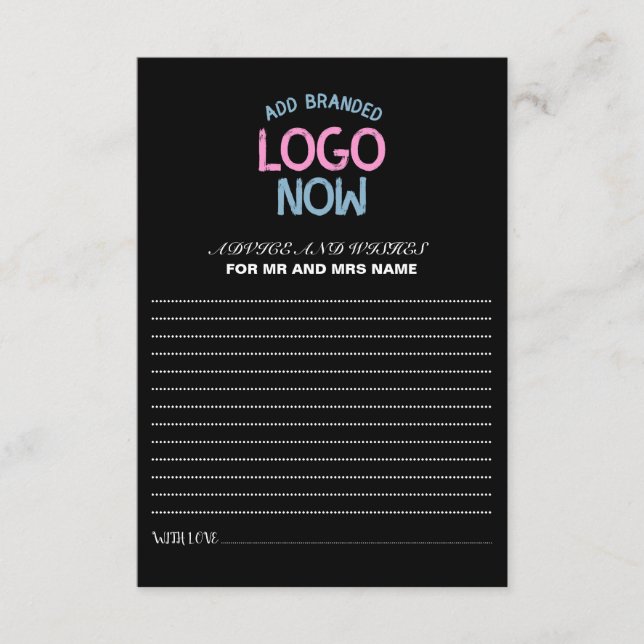 CARTE CONSEIL CLIENT SIMPLE CONTEMPORAIN PROPRE NOIR MODE (Devant)