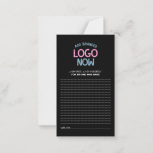 CARTE CONSEIL CLIENT SIMPLE CONTEMPORAIN PROPRE NOIR MODE
