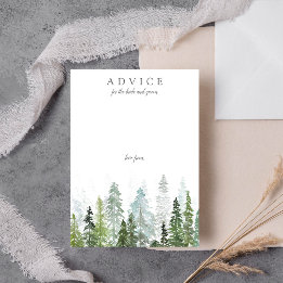 Carte Conseil Collection de Mariages de la forêt de pins d'aquar
