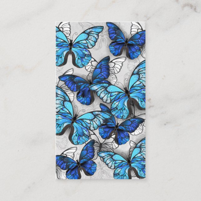 Carte Conseil Composition des White and Blue Butterflies (Devant)