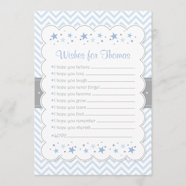 Carte Conseil Confetti Voeux pour Baby Card-Baby Boy (Devant)