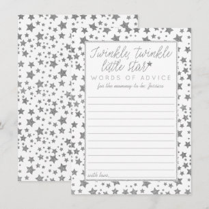 Carte Conseil Conseils de Baby shower Twink, Twinkle Little Star