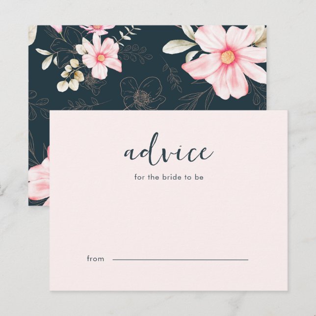 Carte Conseil Conseils de Fête des mariées pour la mariée (Devant / Derrière)