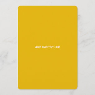 Carte Conseil Créez Votre Propre Conception Personnalisée Jaune