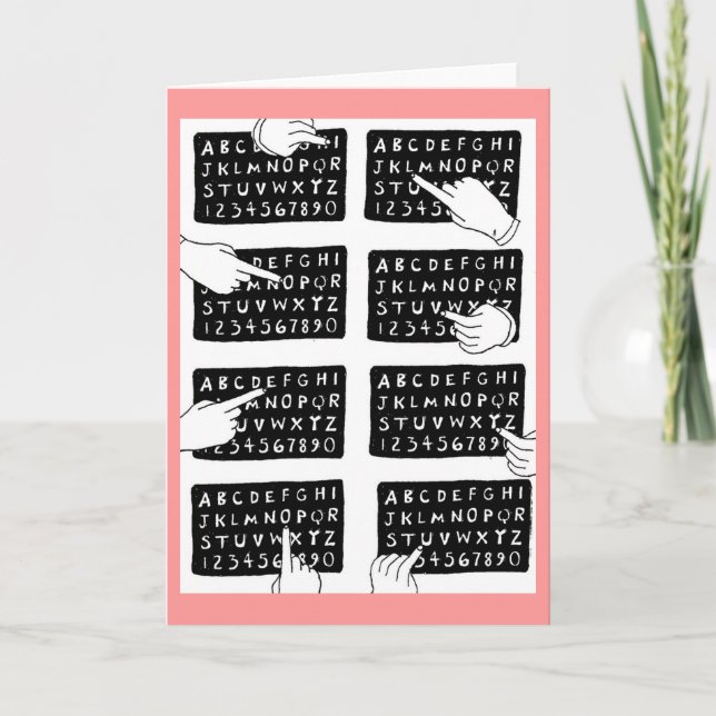 Carte conseil d'alphabet (Devant)