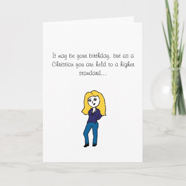 Carte Conseil d'anniversaire (Devant)