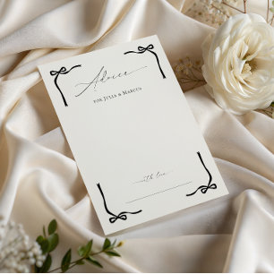 Carte Conseil Elle Noue Le Nœud Noir Baignoire De Mariée