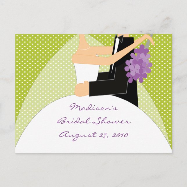 Carte conseil Fête des mariées de mariée (Devant)