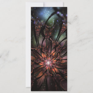 Carte Conseil Fleur imaginaire fractale douce et tendresse