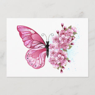 Carte Conseil Flower Butterfly