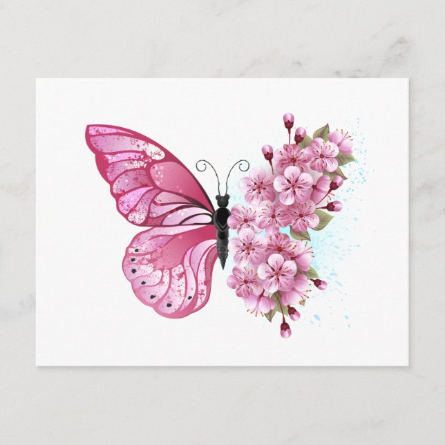 Carte Conseil Flower Butterfly (Devant)