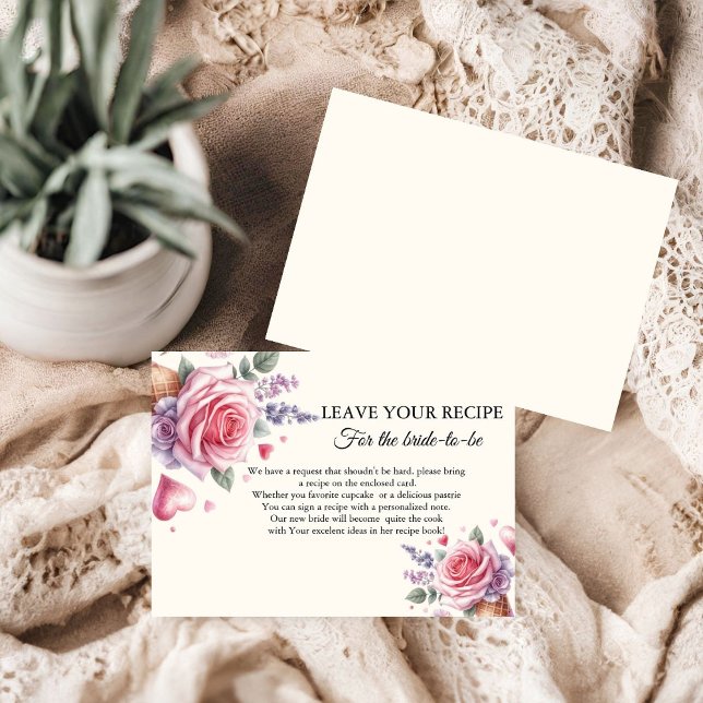 Carte Conseil Glace Mariage demande de recette pour la mariée (Créateur téléchargé)