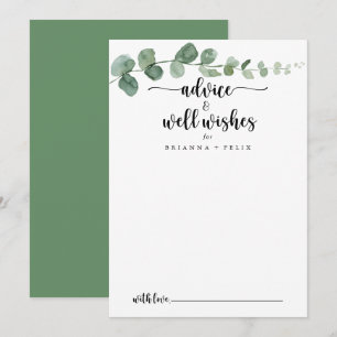 Carte Conseil Green Delight Eucalyptus Mariages Bien Voués