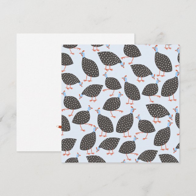 Carte Conseil Guinée Hen Bird (Devant / Derrière)