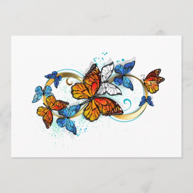 Carte Conseil Infinity of Monarch Butterflies (Devant)