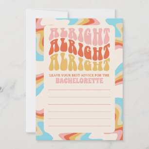 Carte Conseil Jeu De Bachelorette Dazed Et Engagé