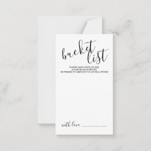 Carte Conseil Liste des segments de Mariage de script moderne