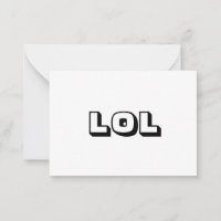 LOL noir blanc gras typographie moderne fun