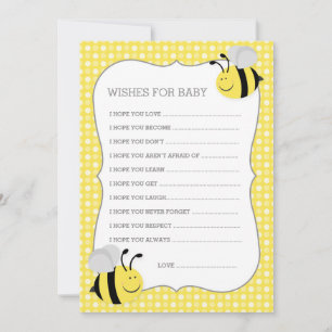 Carte Conseil Maman to Bee Baby shower veut pour bébé