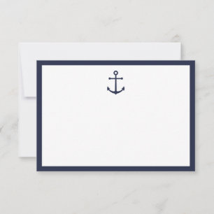Carte Conseil Mariage Ancre bleu marine