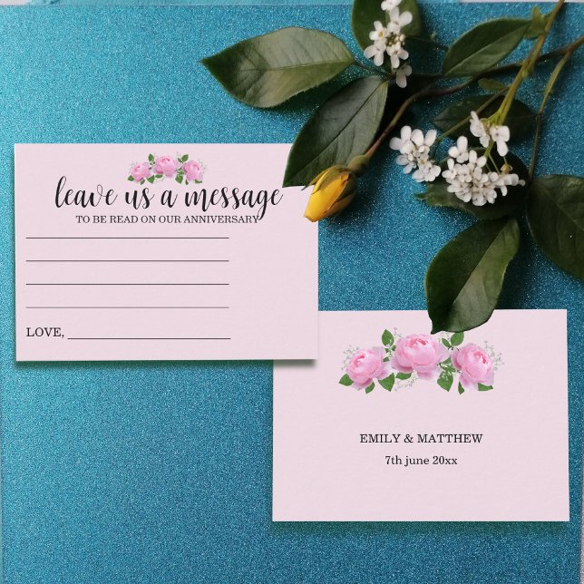 Carte Conseil Mariage de message de Roses roses parfumées (Créateur téléchargé)