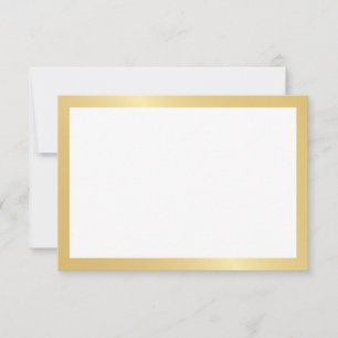 Carte Conseil Mariage d'or élégant