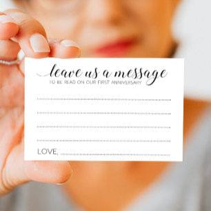 Carte Conseil Mariage Élégant Laissez-Nous Un Message Conseils C