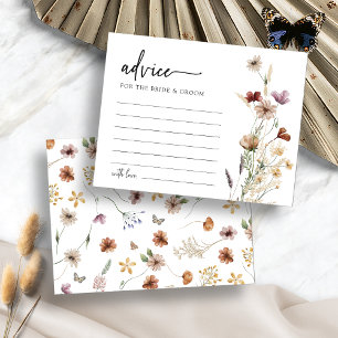 Carte conseil Mariage Floral Blanc