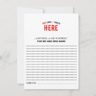 CARTE CONSEIL MARQUE BLANCHE MODERNE ET PERSONNALISABLE VÉRIFIÉE
