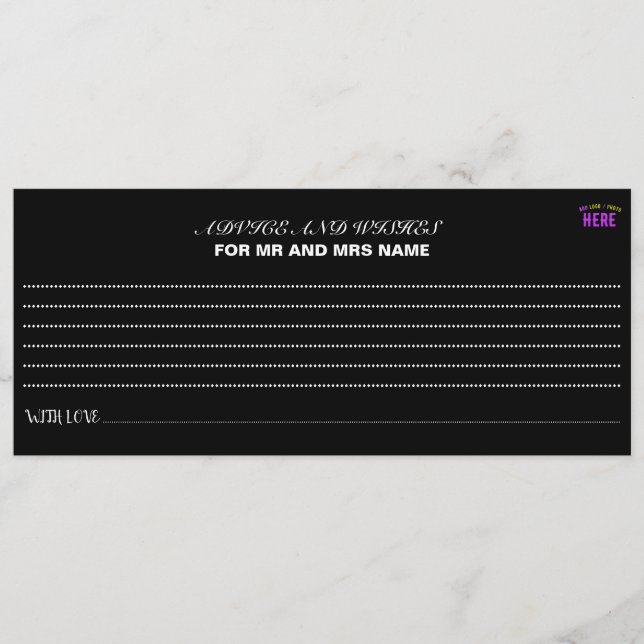 CARTE CONSEIL MODERNE ET MODERNE PERSONNALISABLE NOIR VÉRIFIÉ (Devant)