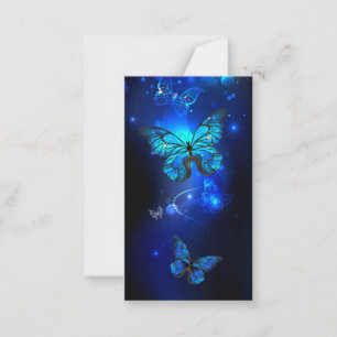 Carte Conseil Morpho Butterfly in the Dark Background