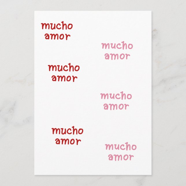 CARTE CONSEIL MUCHO AMOR  (Devant)