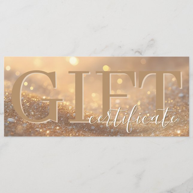 Carte Conseil Pack DISCOUNT - Elegant Luxury Gift Certificate (Devant)