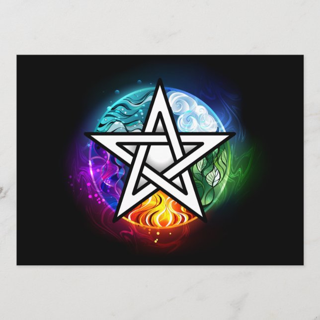 Carte Conseil pentagramme du Wiccan (Devant)