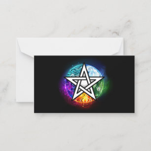 Carte Conseil pentagramme du Wiccan