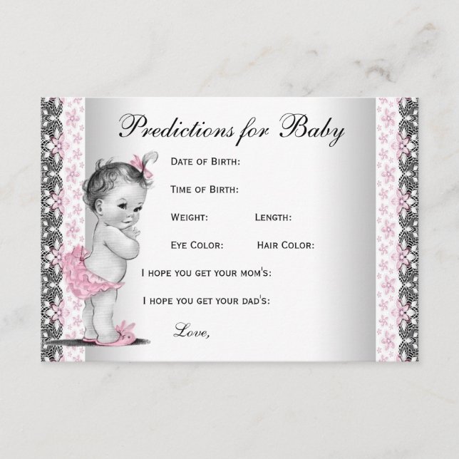 Carte Conseil Prédictions et conseils pour les parents Baby show (Devant)