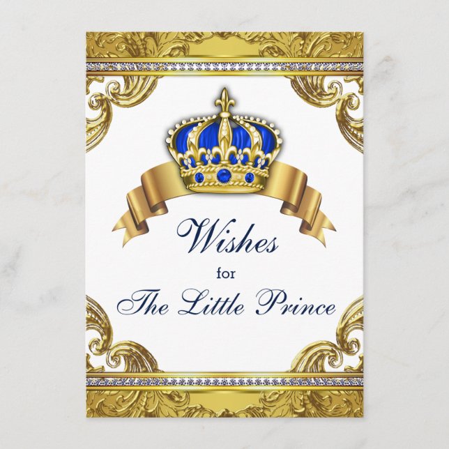 Carte Conseil Prince Wives for Baby Boy Baby shower (Devant)