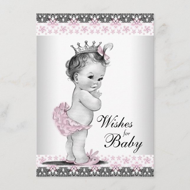Carte Conseil Princess Wives for Baby Card Baby Girl Shower (Devant)