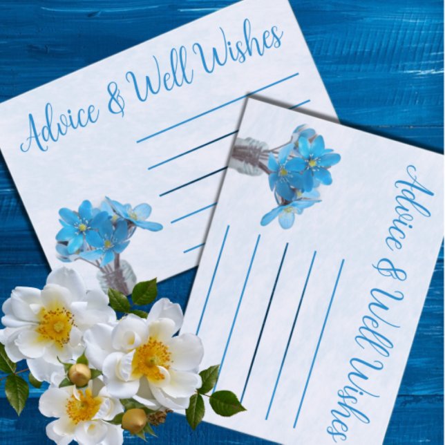 Carte Conseil Quelque chose de bleu avant de faire Fête des mari (Créateur téléchargé)