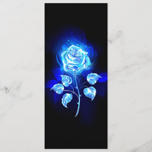Carte Conseil Rose bleu brûlant (Devant)