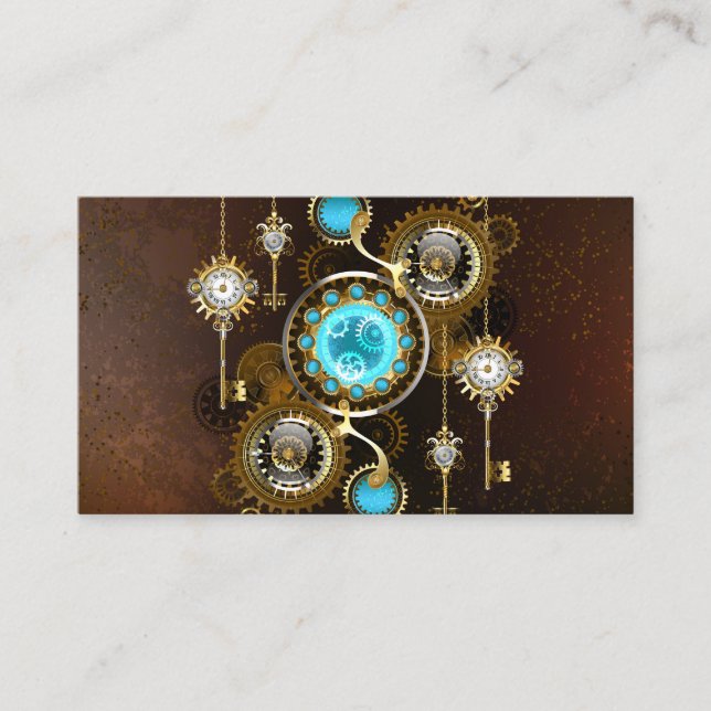 Carte Conseil Steampunk Rusty Background (Devant)