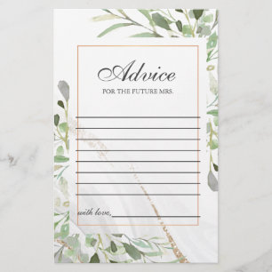 Carte conseil Watercolor