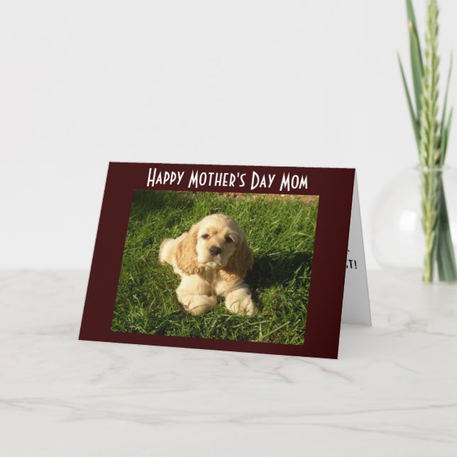 CARTE CONSEILS POUR LA FÊTE DE LA MÈRE À MOM (Devant)