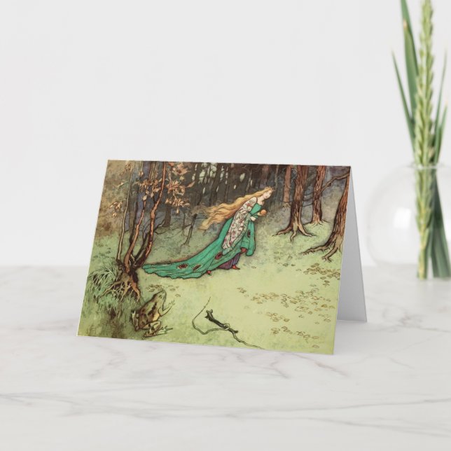 Carte Conte de fée Vintage Prince Princess (Devant)