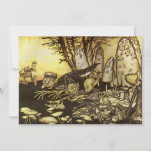 Carte Conte de fées vintage, bande d'ouvriers par Rackha