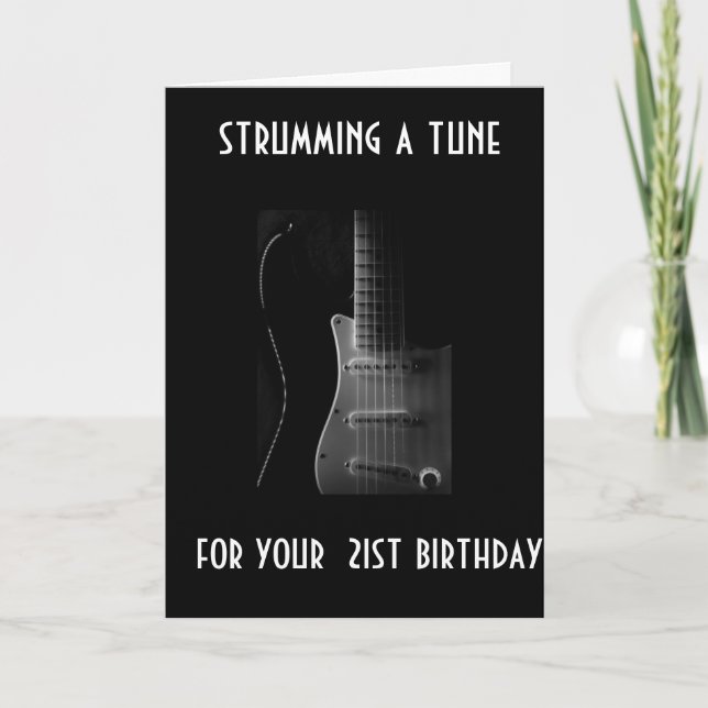 CARTE CONTEMPLER LA TUNE POUR VOTRE *21E* PICK TUNE D'AN (Devant)