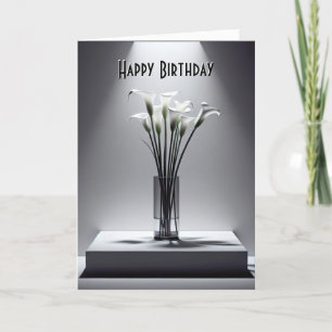 Carte Contemporain Calla Lily Bouquet